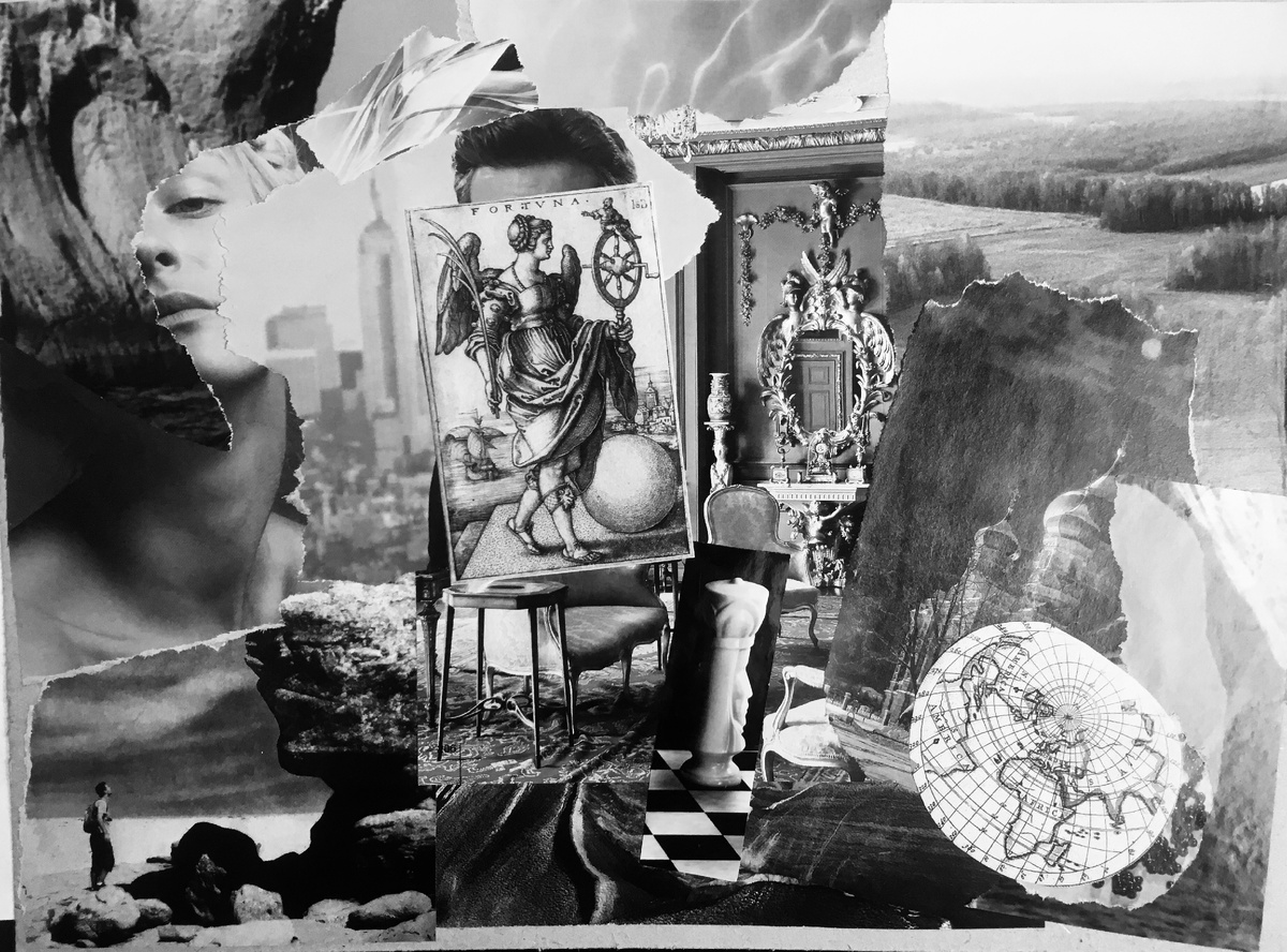 Коллаж "Волокна времени" Автор: Екатерина Володина