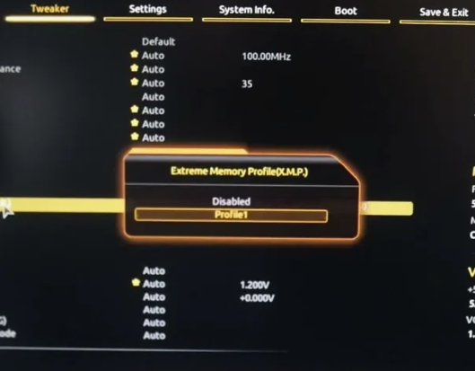 XMP-профиль не работает: причины и решения.