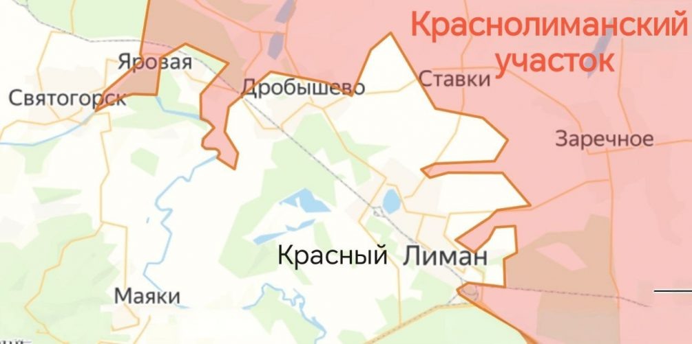    Карта СВО. Ситуация под Красным Лиманом.