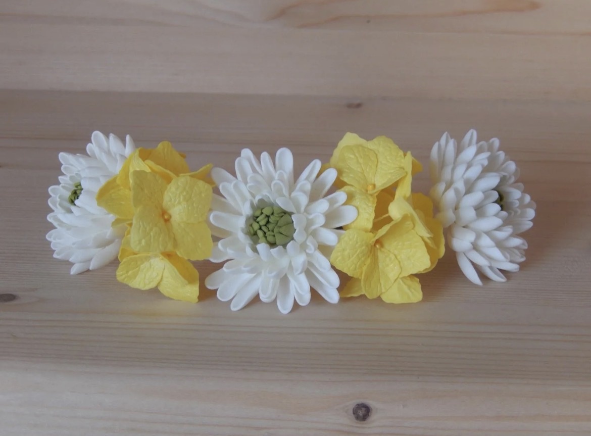 Цветы я делала своими руками всю беременность и даже после 