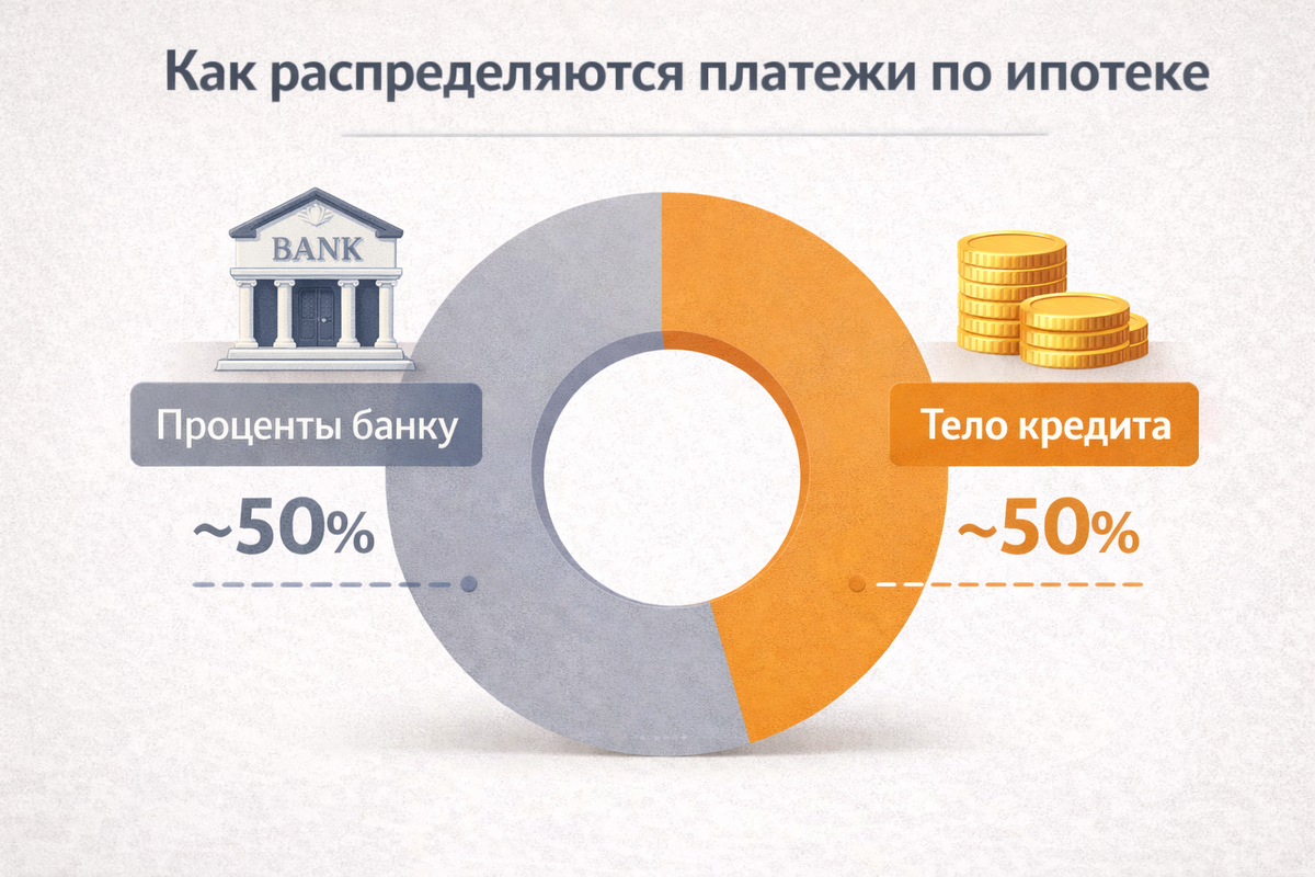 «Как распределяются платежи по ипотеке»