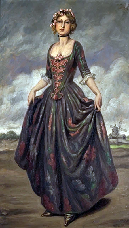 Девушка в бальном платье