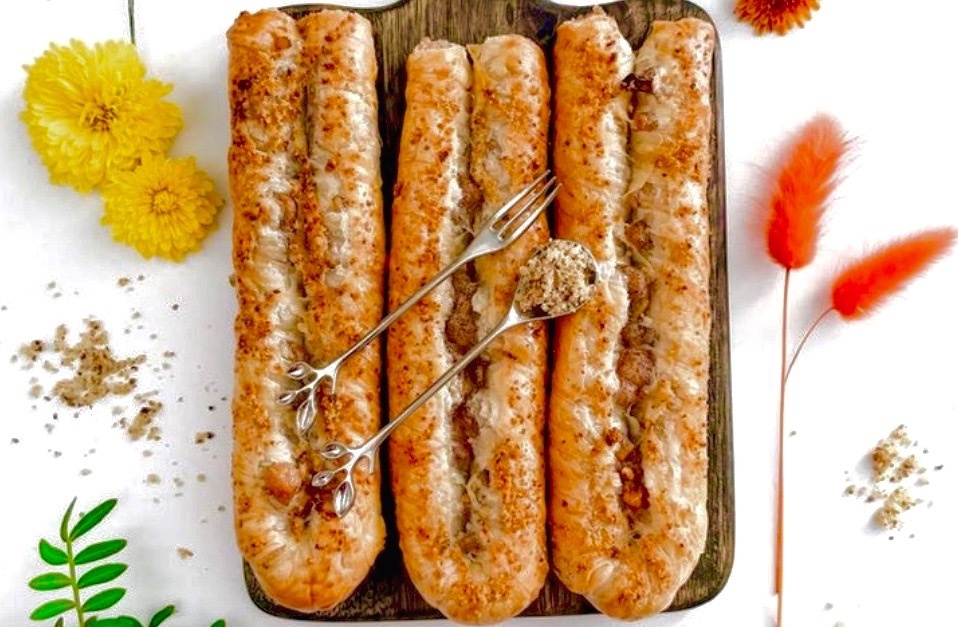 Роллини из теста фило.