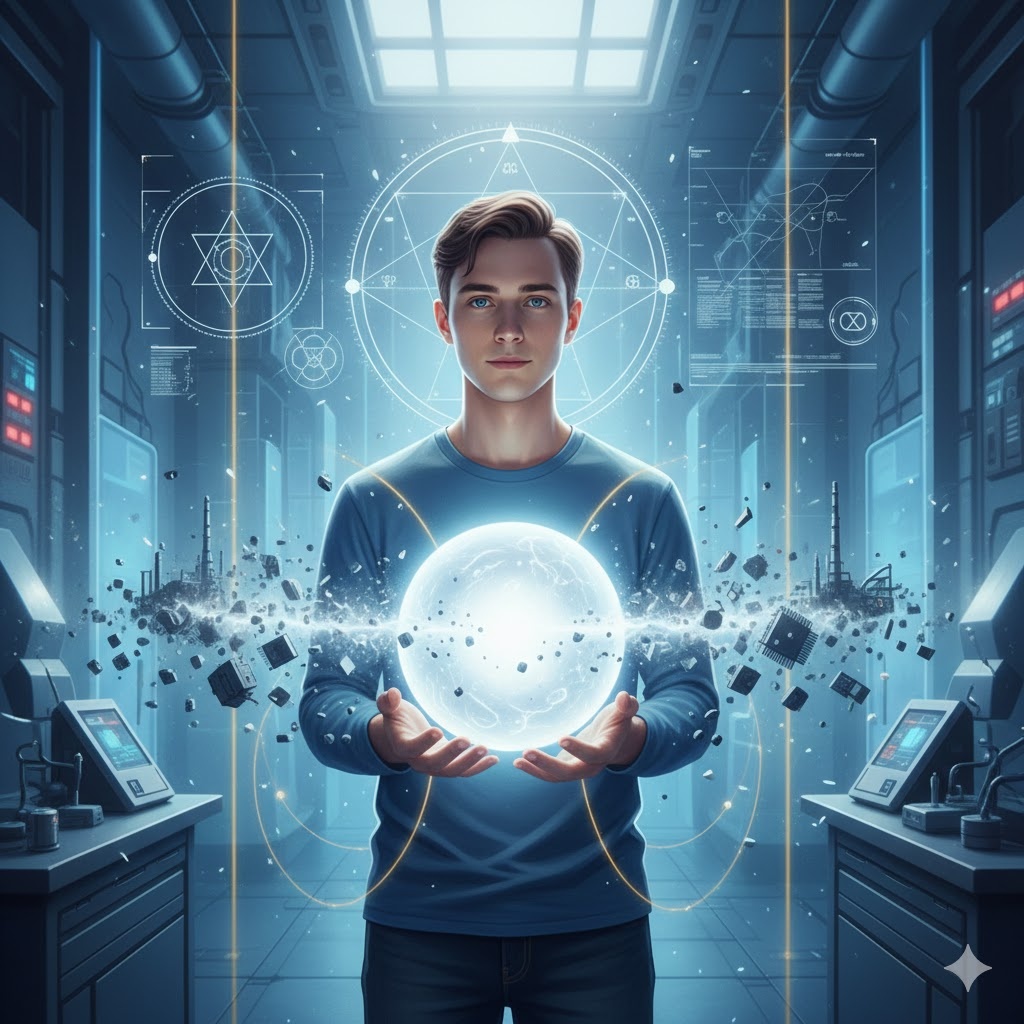 "Резонанс Синтропии; Энергия Чистого Сознания", иллюстрация создана сетью Джемини