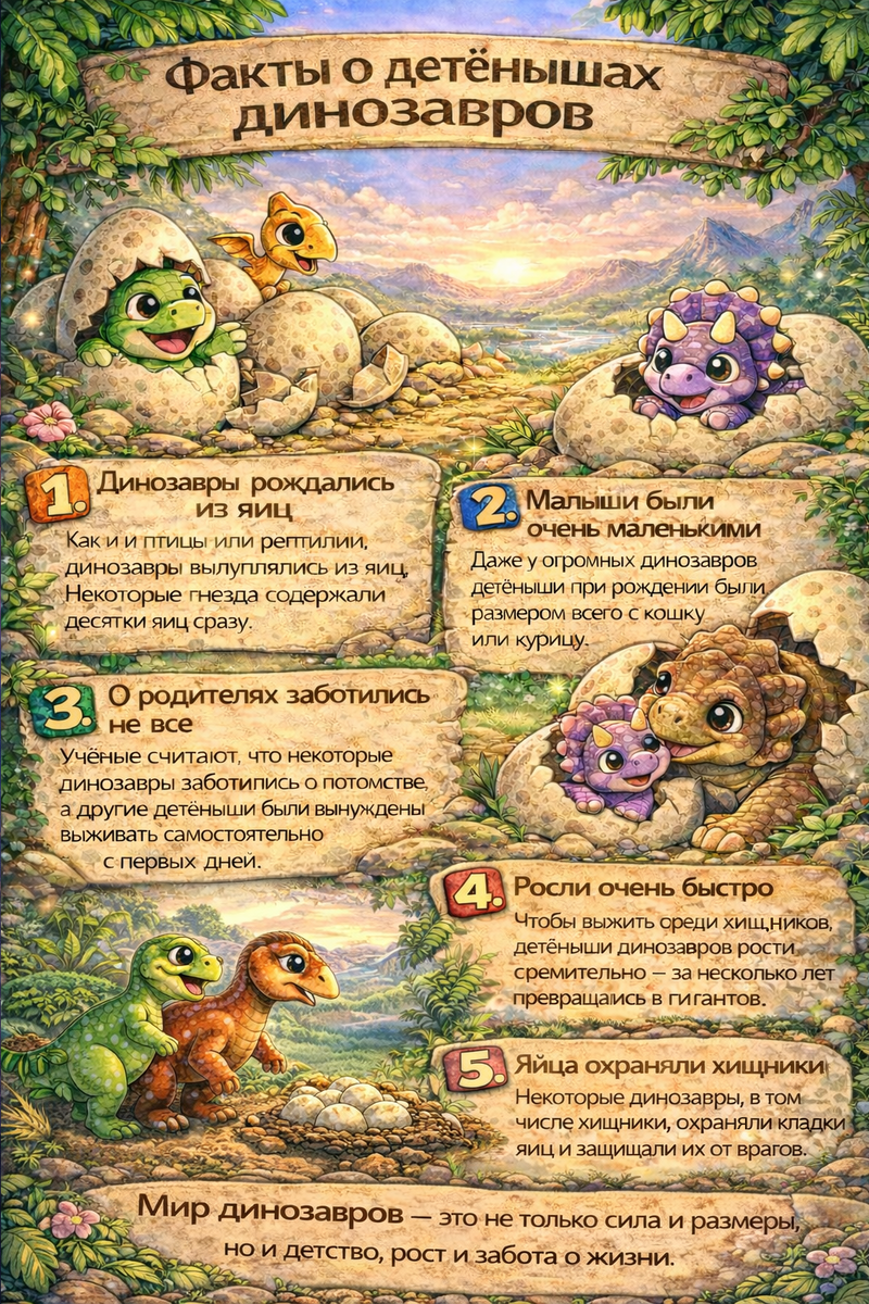 ТракТЫРишкА о детенышах динозавров