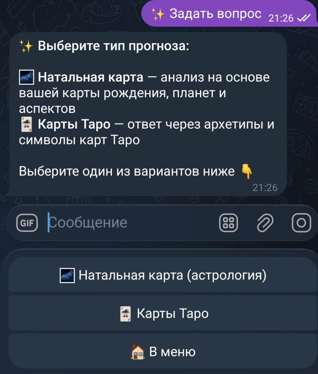 Функции бота