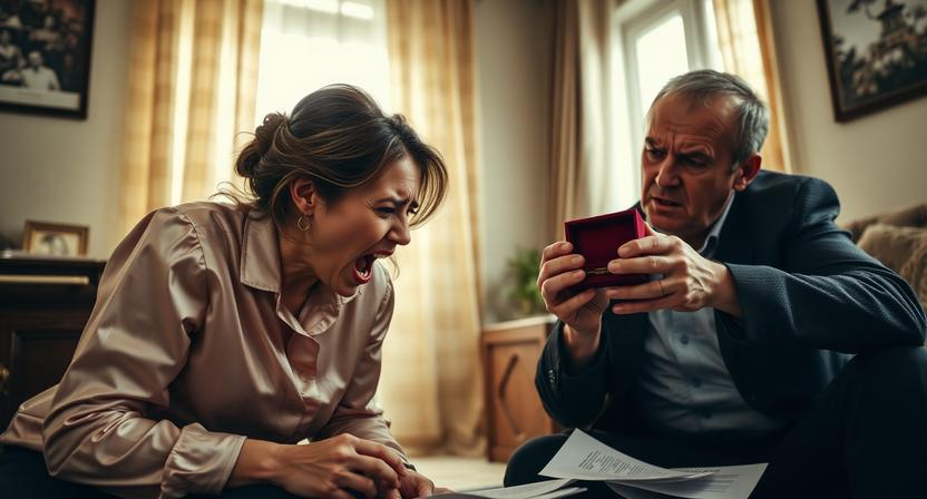 — Ты называешь это «подарком»?! Ты издеваешься надо мной, Сережа? — голос Алины сорвался на визг