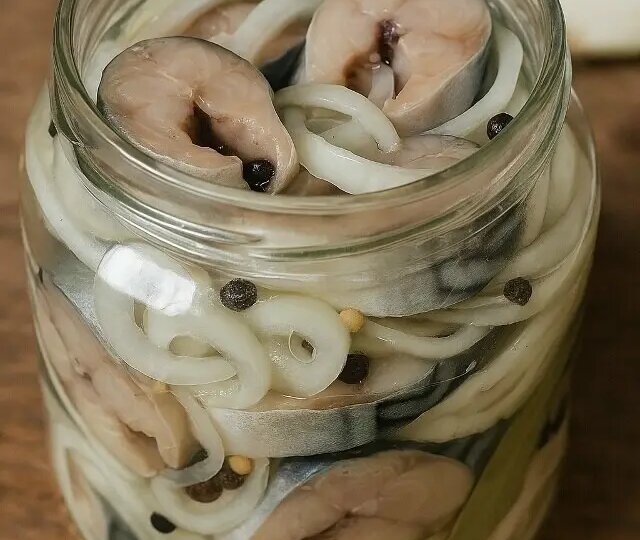 Домашняя солёная скумбpия 🐟