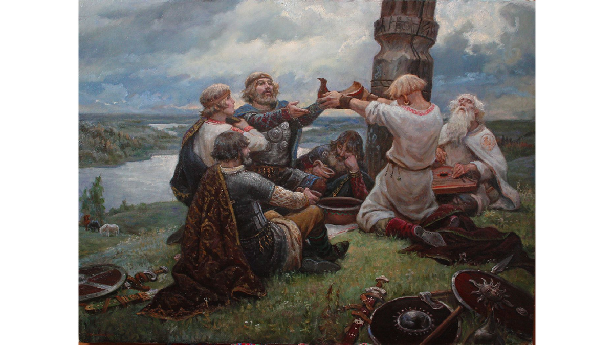 Древние славяне на тризне