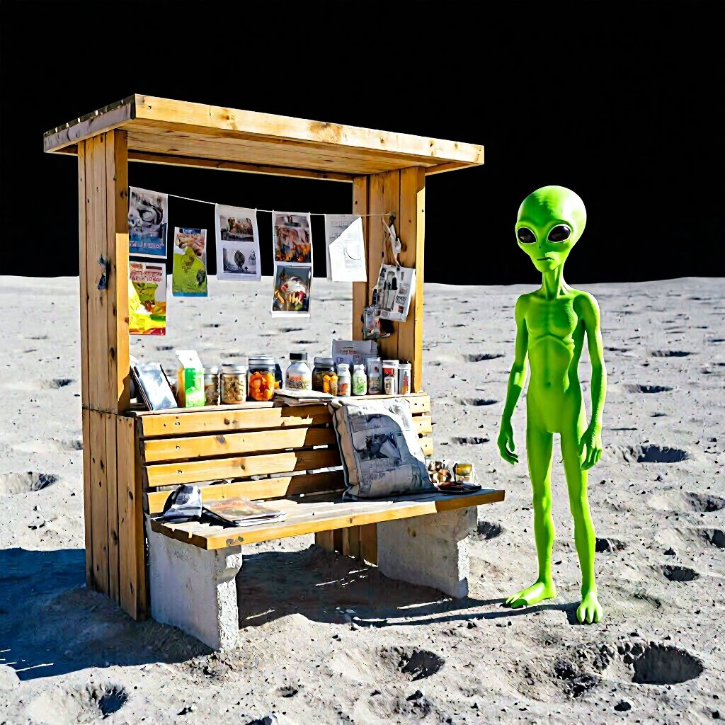 Сувенирная лавка на Луне.