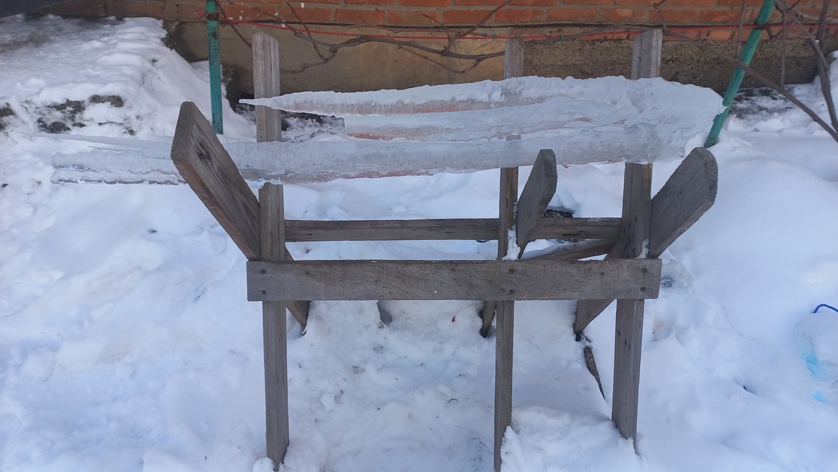 Мегасосулька снятая с водостока. Фото автора