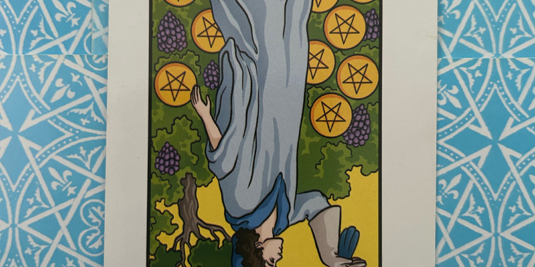 ПЕРЕВЁРНУТАЯ 9 ПЕНТАКЛЕЙ в системе ТАРО