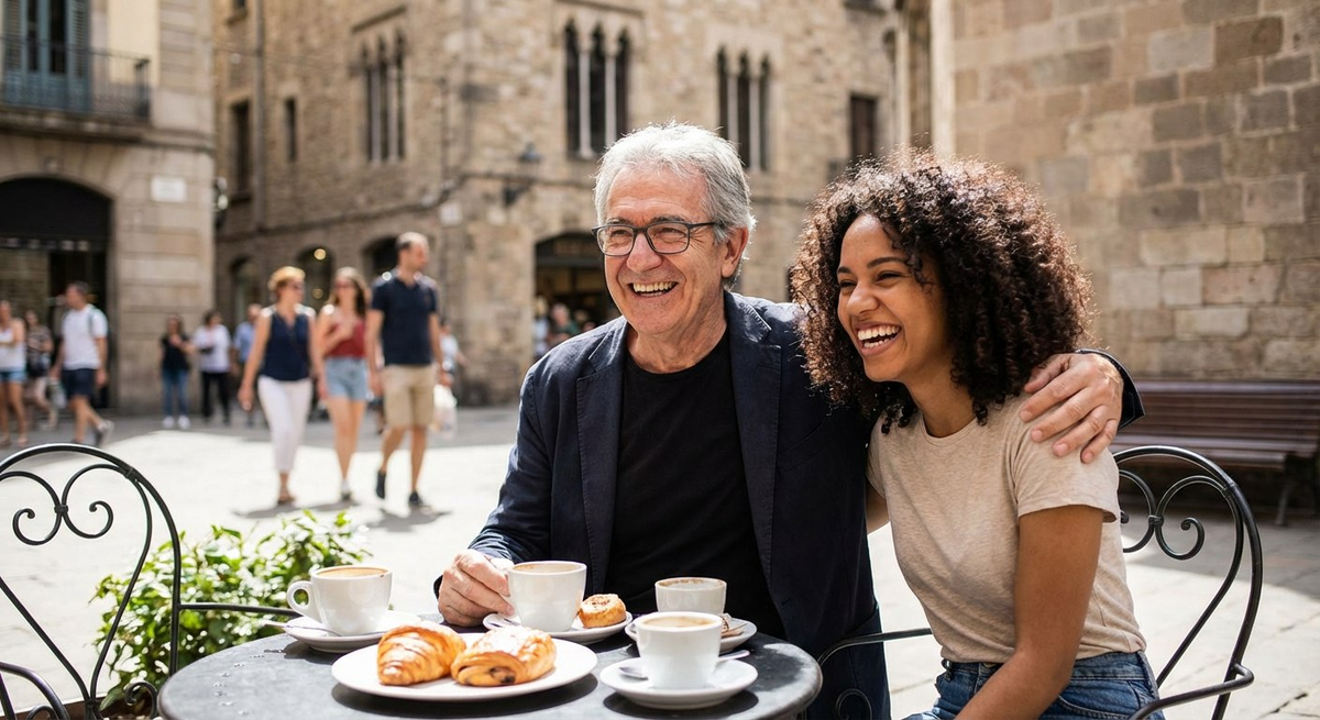 В последние годы наблюдается рост числа случаев, когда молодые женщины начинают серьёзные отношения с мужчинами, которые значительно старше их. Фото: нейросеть