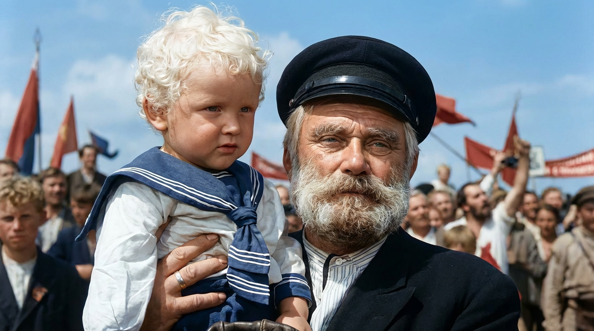 Кадр из к/ф «Большая семья» (1954)