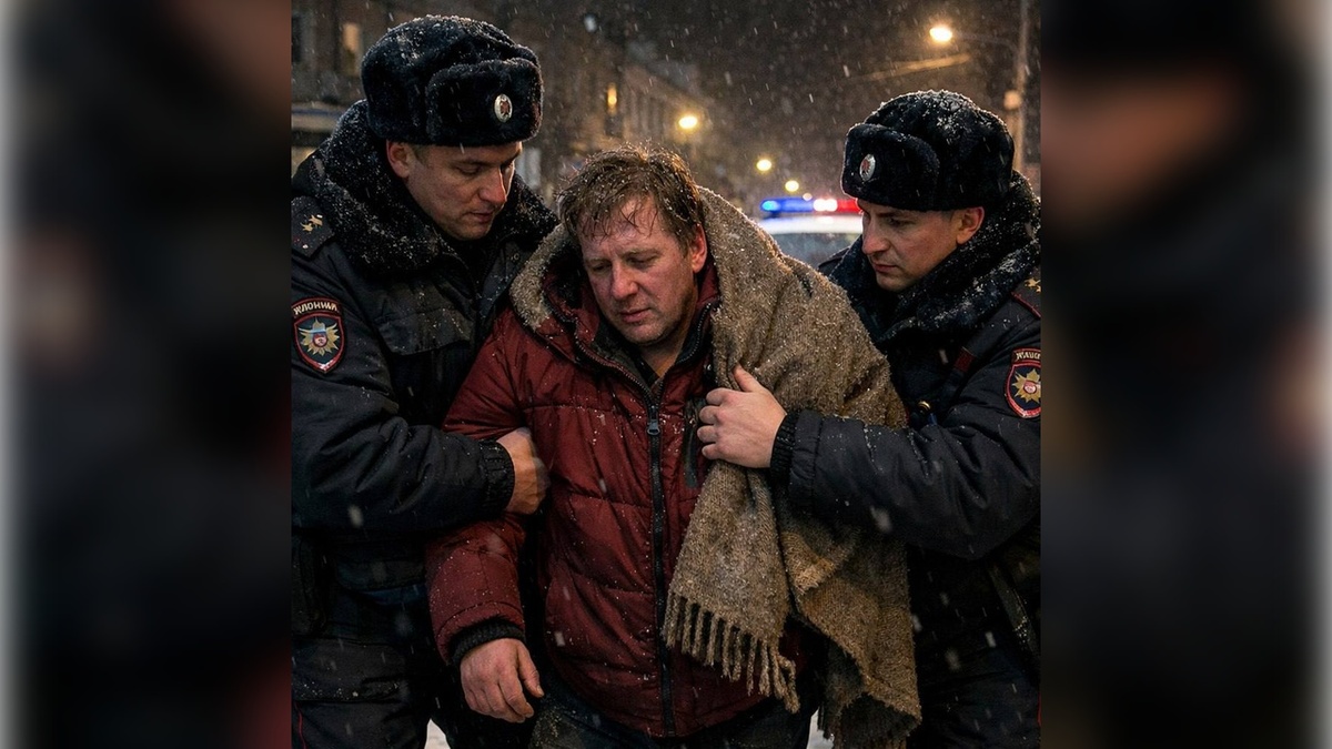    Полицейские спасли замерзающего мужчину в Курске