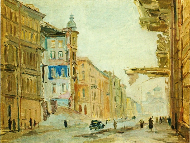 В. В. Пакулин. Улица Пестеля. 1943 год. Ленинград.