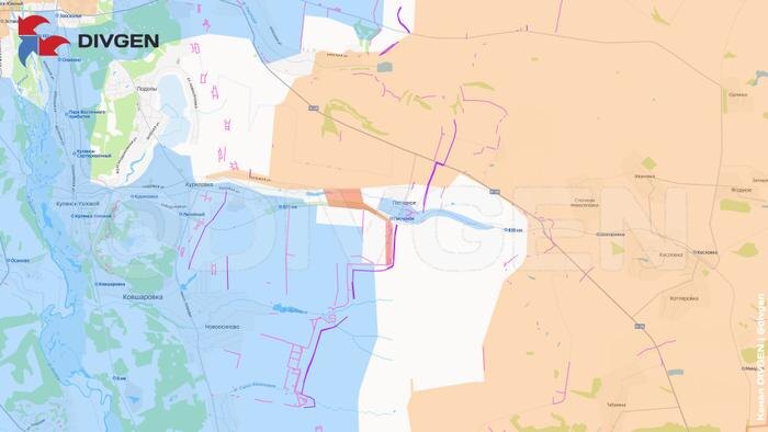 Карта СВО на 26 января 2026 года. Армия России закрепляется у Песчаного © Telegram / divgen