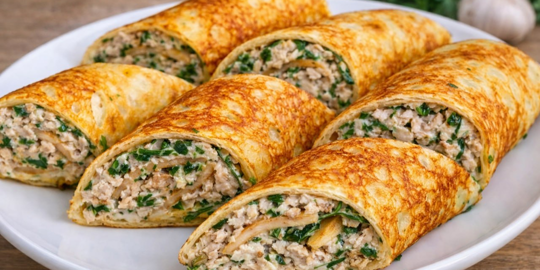 Эти блинчики с курицей и орехами всегда кстати — делюсь удачным рецептом