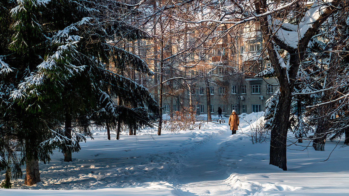 Зима на ул. Станиславского. Новосибирск. Фотография - www.openmainphoto.ru
