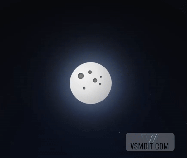 Итоговый результат CSS-анимации (HTML + CSS, без изображений и JavaScript)