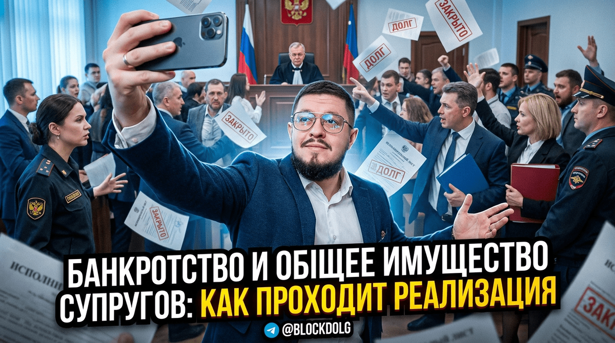    Процесс реализации совместной собственности при банкротстве одного из супругов Максим