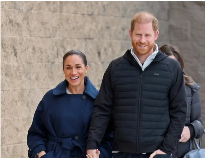 Меган и Гарри с утречка идут на премьеру фильма, где они значатся как продюсеры