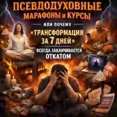    Псевдодуховные марафоны и курсы или почему «трансформация за 7 дней» всегда заканчивается откатом Михаил Титов