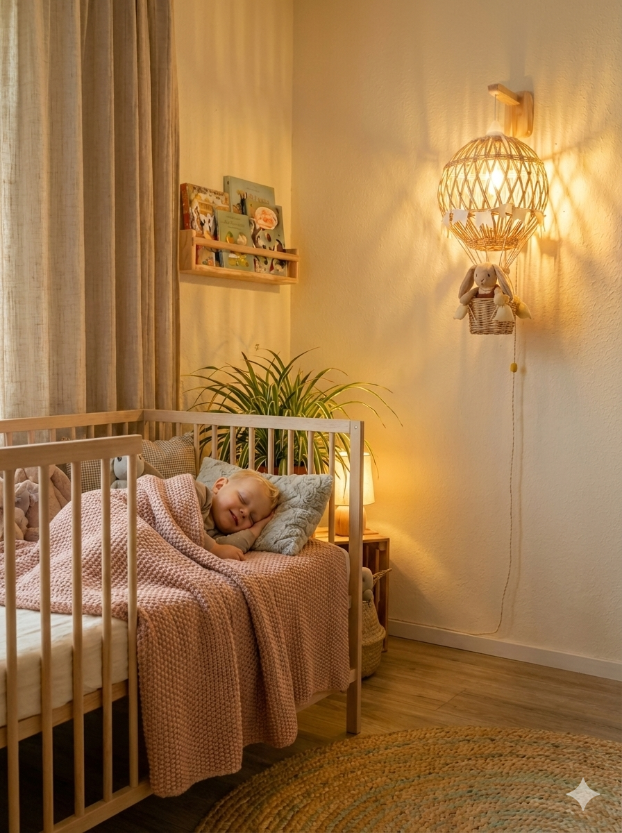 Совет: Повесьте плетеный светильник в зоне чтения. Игра света и тени от плетения напоминает солнечные зайчики, за которыми так любят охотиться котята. Это создает ощущение живой природы в комнате.