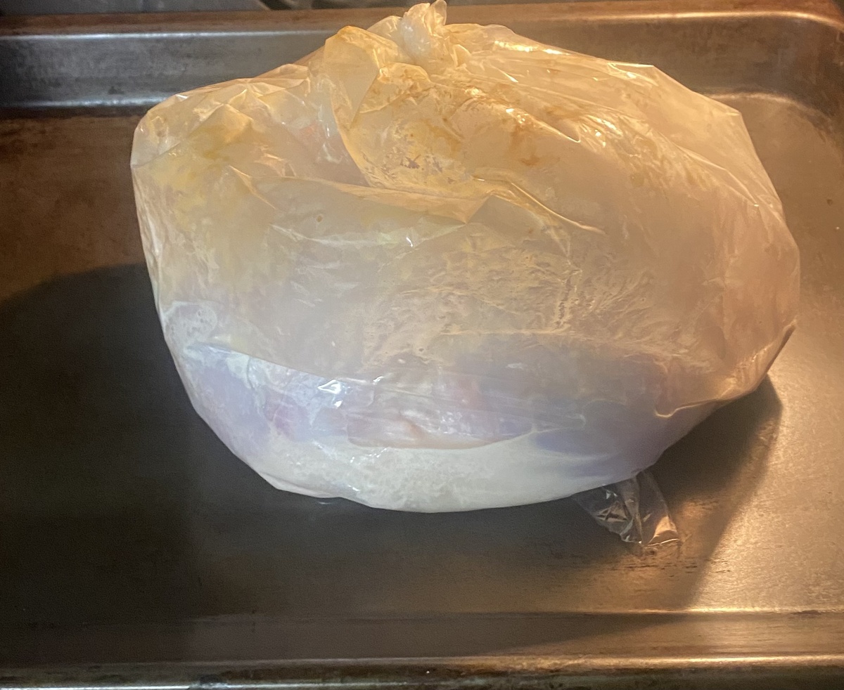 Курица в рукаве