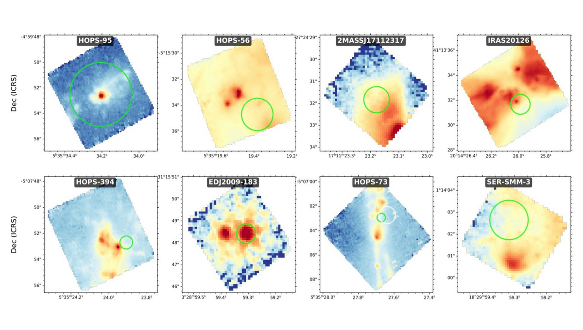 Лаборатория астрохимических исследований УрФУ // Изображения протозвезд в инфракрасном диапазоне.