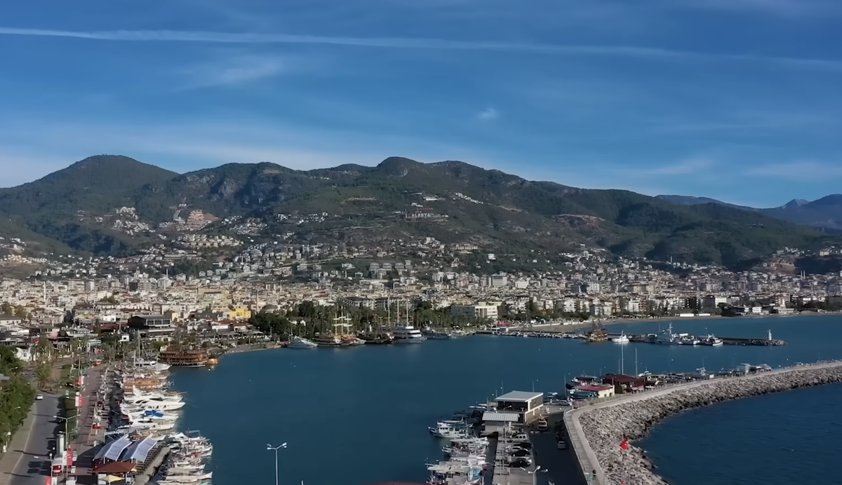 Аланья с высоты птичьего полета