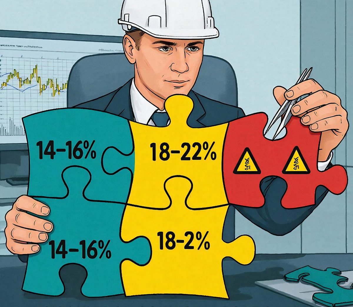 Расчёт вместо удачи: простая формула портфеля, который выживет даже при дефолтах этого года