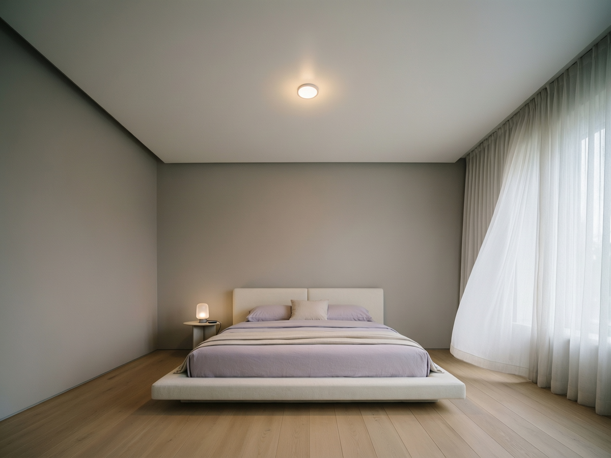 Какой натяжной потолок лучше для спальни: глянцевый или матовый