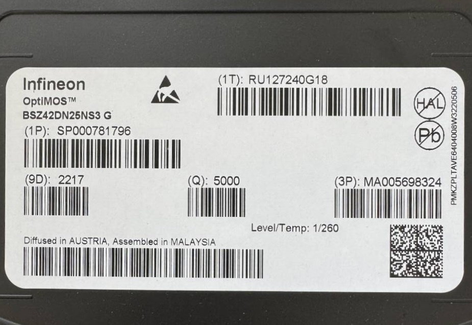 Infineon Series BSZ42DN25NS3G.