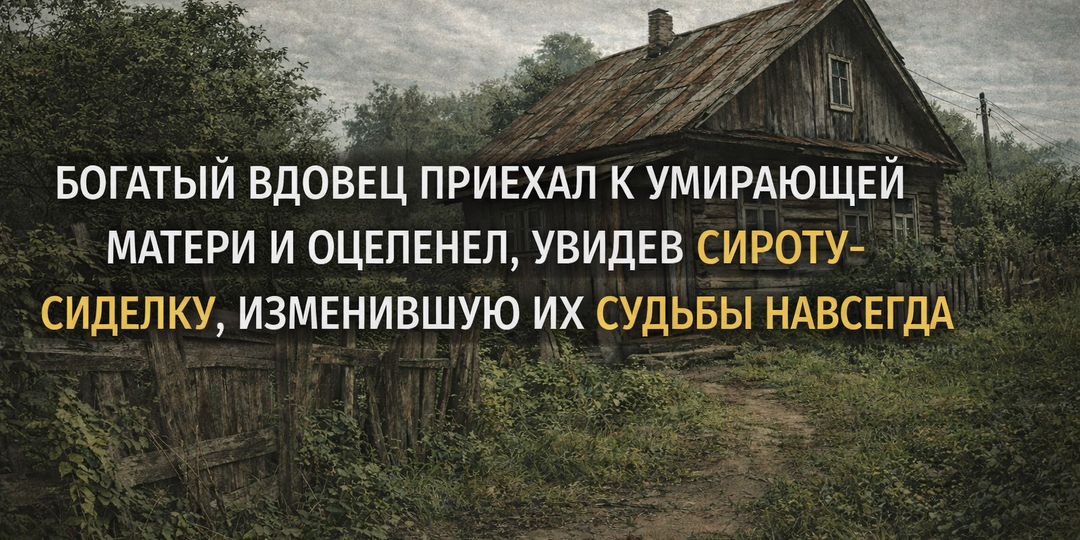 БОГАТЫЙ ВДОВЕЦ ПРИЕХАЛ К УМИРАЮЩЕЙ МАТЕРИ И ОЦЕПЕНЕЛ, УВИДЕВ СИРОТУ-СИДЕЛКУ, ИЗМЕНИВШУЮ ИХ СУДЬБЫ НАВСЕГДА