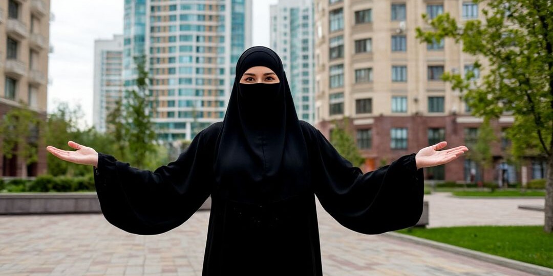 «Здесь всё халяль»: женщина в никабе пригласила мусульман жить в самое комфортное для них место в Подмосковье