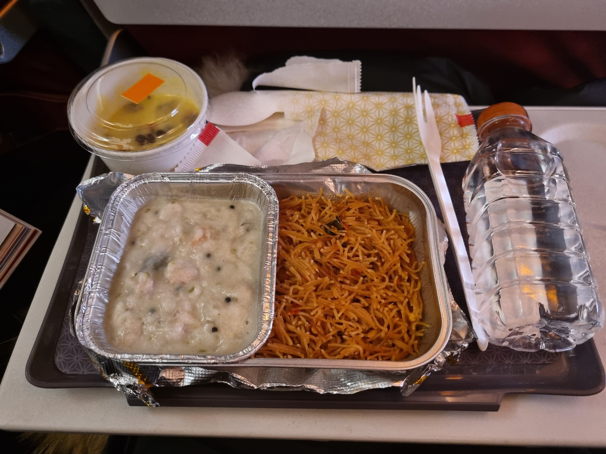 Еда на борту самолета