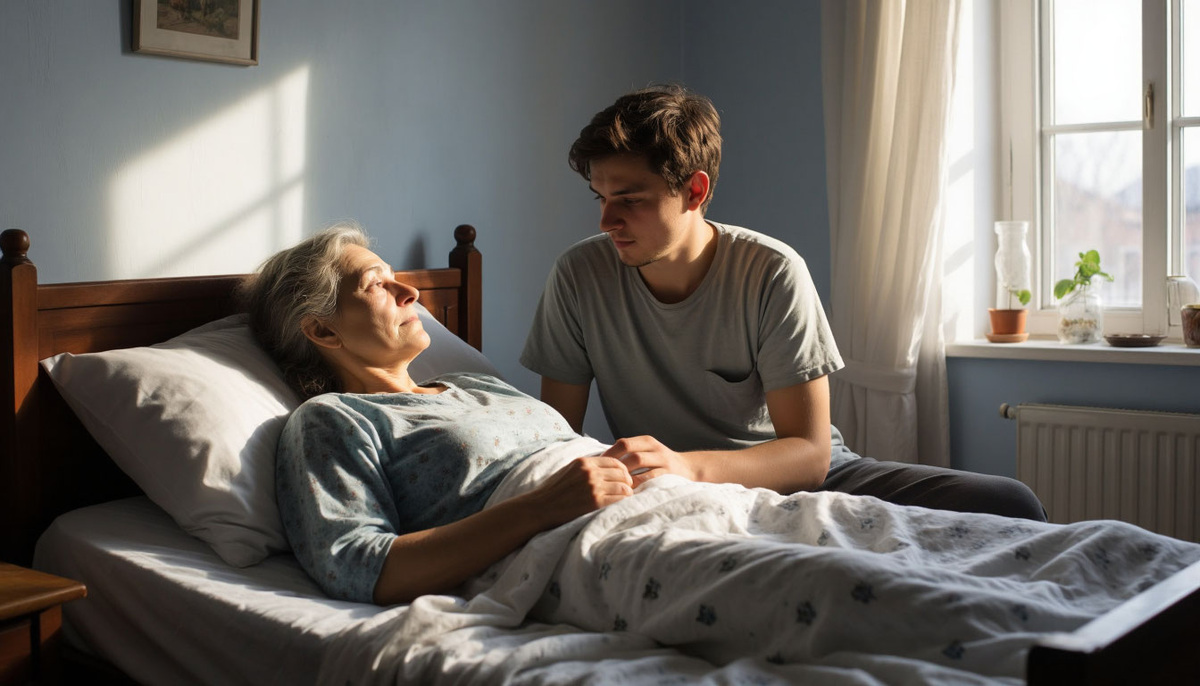Андрей ухаживал за мамой как медсестра