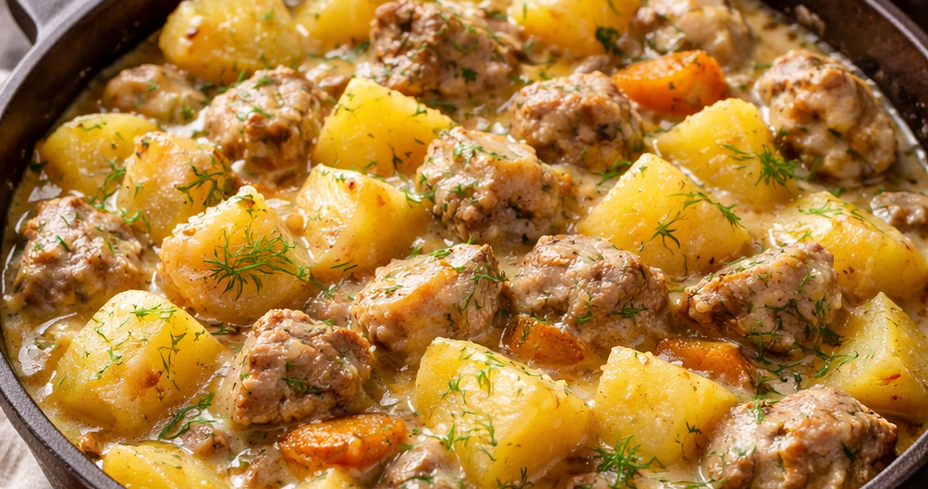 Тушеная картошка с мясом и сметаной: Как приготовить простое и сытное блюдо