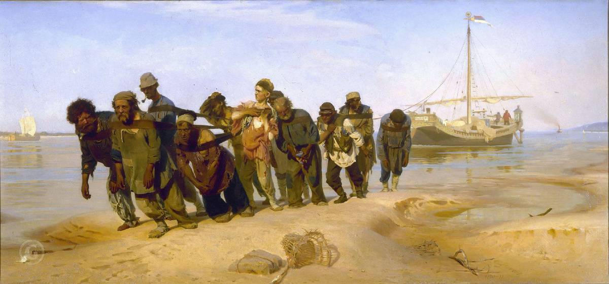 Илья Репин, Бурлаки на Волге, 1870 год