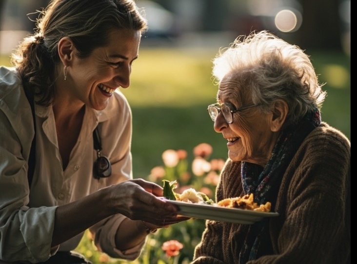Заметив бездомную Бабушку, повар стала ее подкармливать… А услышав от нее «Завтра не приходи первой»
