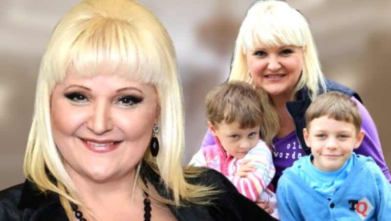    Артистка с приёмными детьми