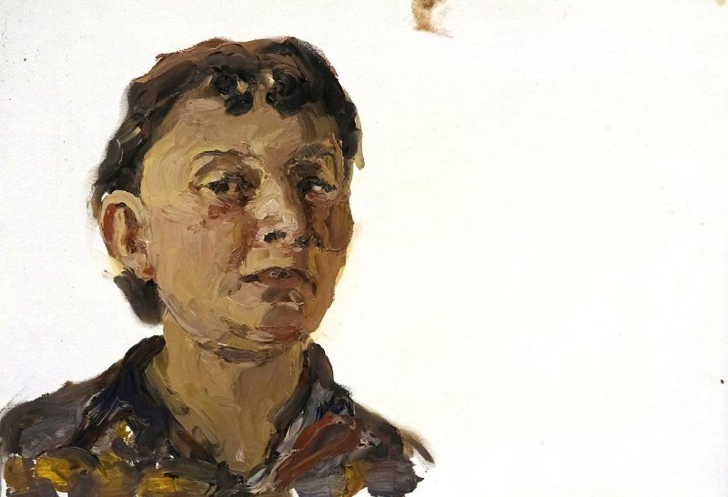 Автопортрет Рахманкулова Г. А. Картина. «Автопортрет». ХХ в. Источник -Государственный музей изобразительных искусств Республики Татарстан