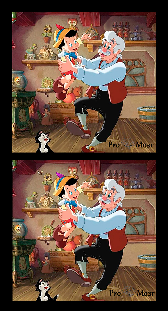 Найди все отличия.