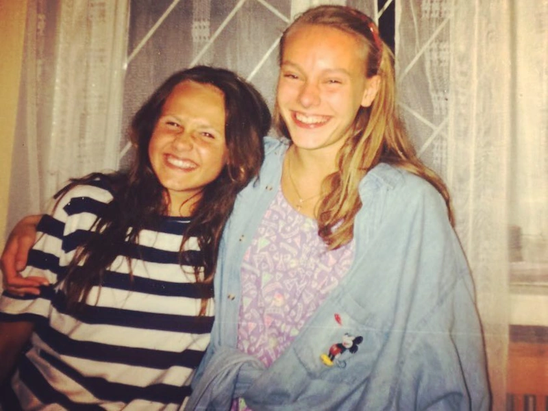 Ольга Ломоносова с подругой