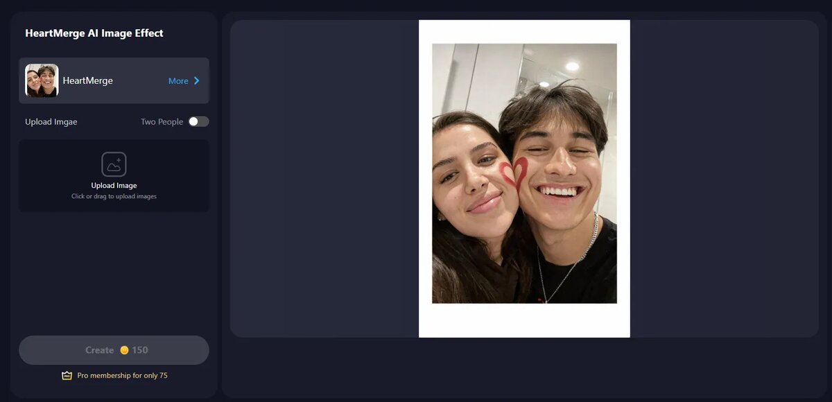 создайте свое изображение HeartMerge