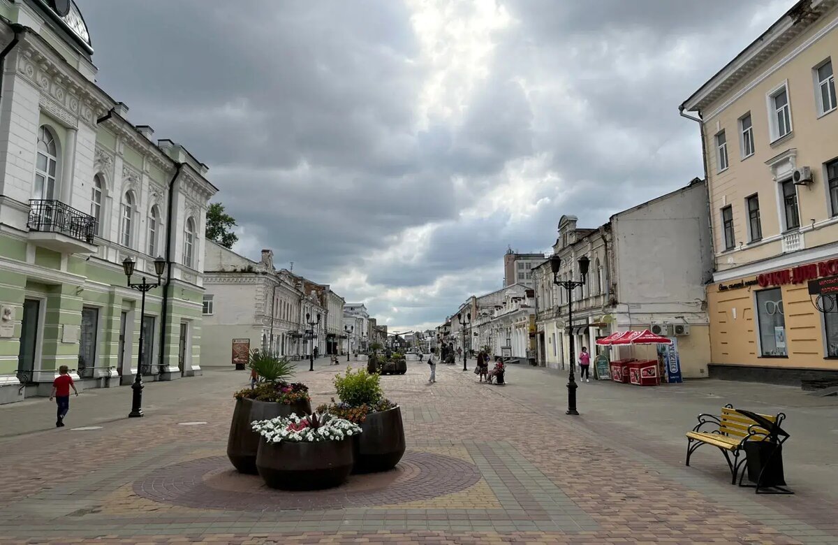     Центральная пешеходная улица Тамбова. © "Интерфакс". Юлия Батырь