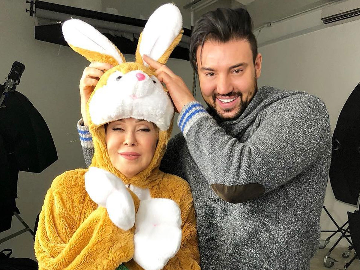 Любовь Успенская со своим директором Александром Иваненко