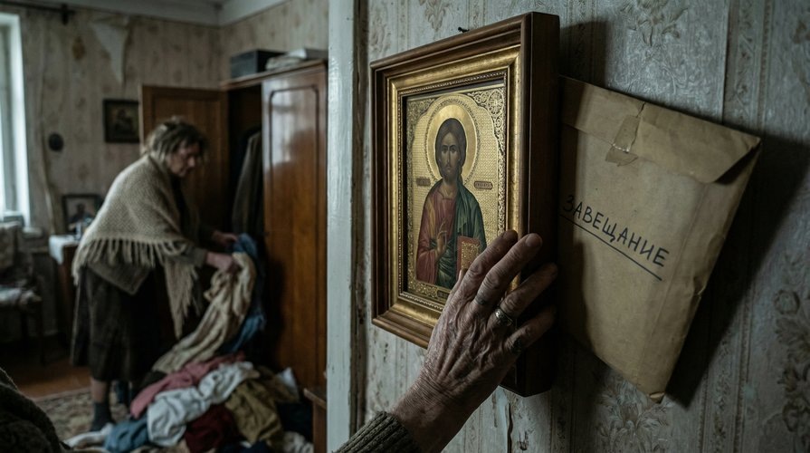 Бабушка успела шепнуть: «Ищи за иконой…». Тетка уже меняла замки и пила шампанское, когда я нашла то самое завещание