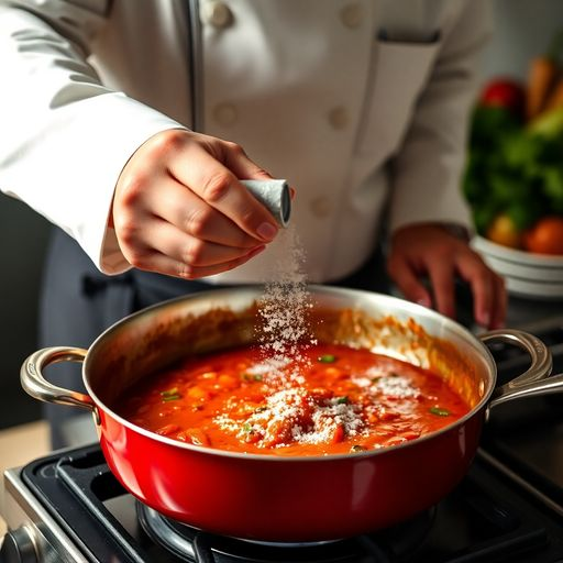 Соль - в соус. Не в воду.